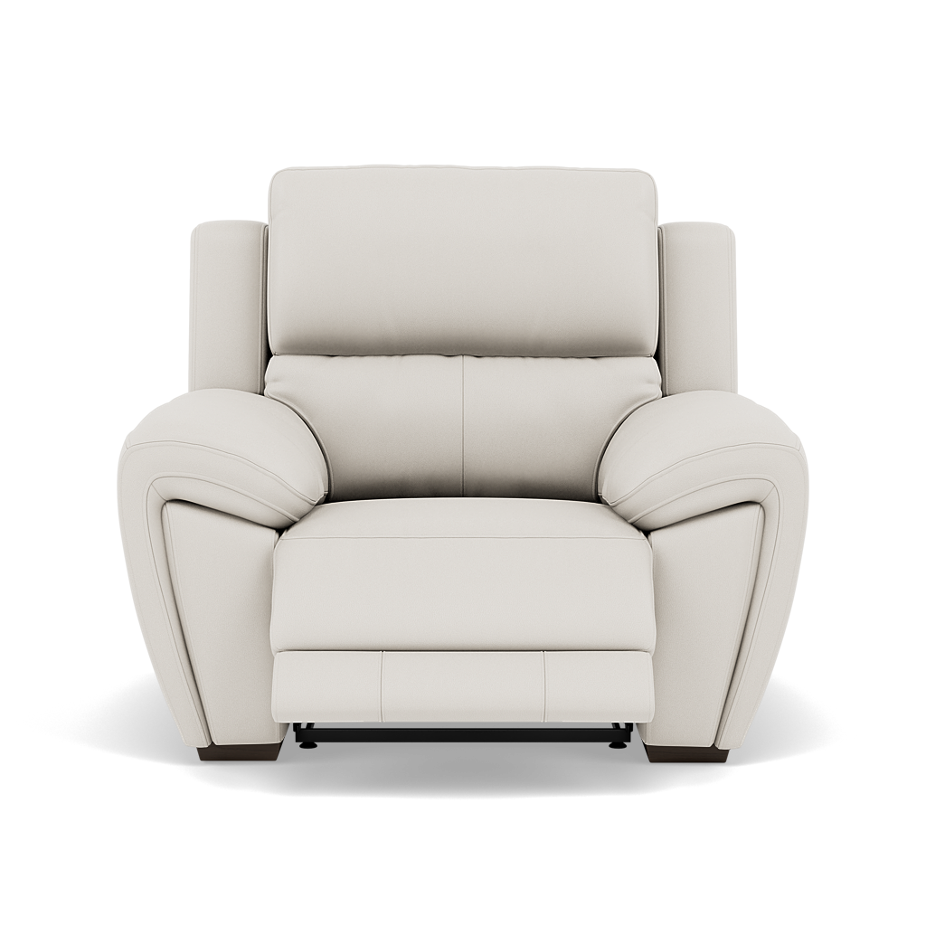 Echo Recliner Armchair - Power Recliner Chair Lumber Support Cat 25S - Power with Power Lumbar & USB Sterling Home 3 NCS-744D STAR WHITE