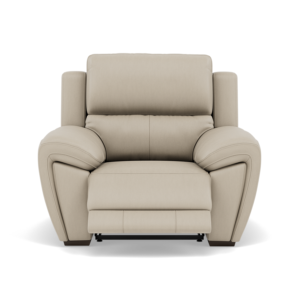 Echo Recliner Armchair - Power Recliner Chair Lumber Support Cat 25S - Power with Power Lumbar & USB Sterling Home 5 NCS-041E SILVER GREY