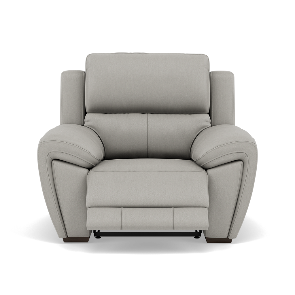 Echo Recliner Armchair - Power Recliner Chair Lumber Support Cat 25S - Power with Power Lumbar & USB Sterling Home 6 NCS-251E GREY
