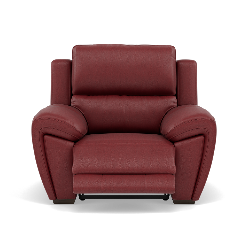 Echo Recliner Armchair - Power Recliner Chair Lumber Support Cat 25S - Power with Power Lumbar & USB Sterling Home 15 NCS-854C RUSTIC RED