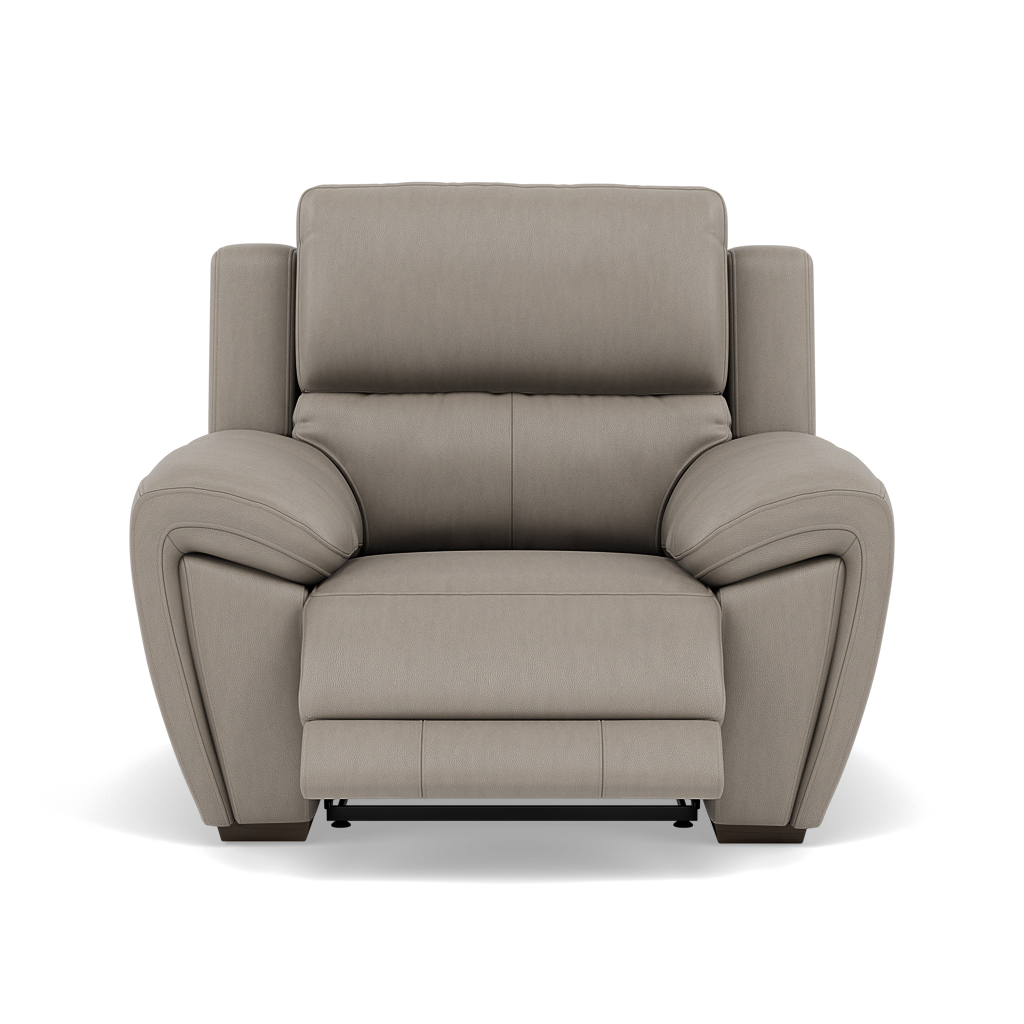 Echo Recliner Armchair - Power Recliner Chair Lumber Support Cat 25S - Power with Power Lumbar & USB Sterling Home 11 NCS-722A TAUPE