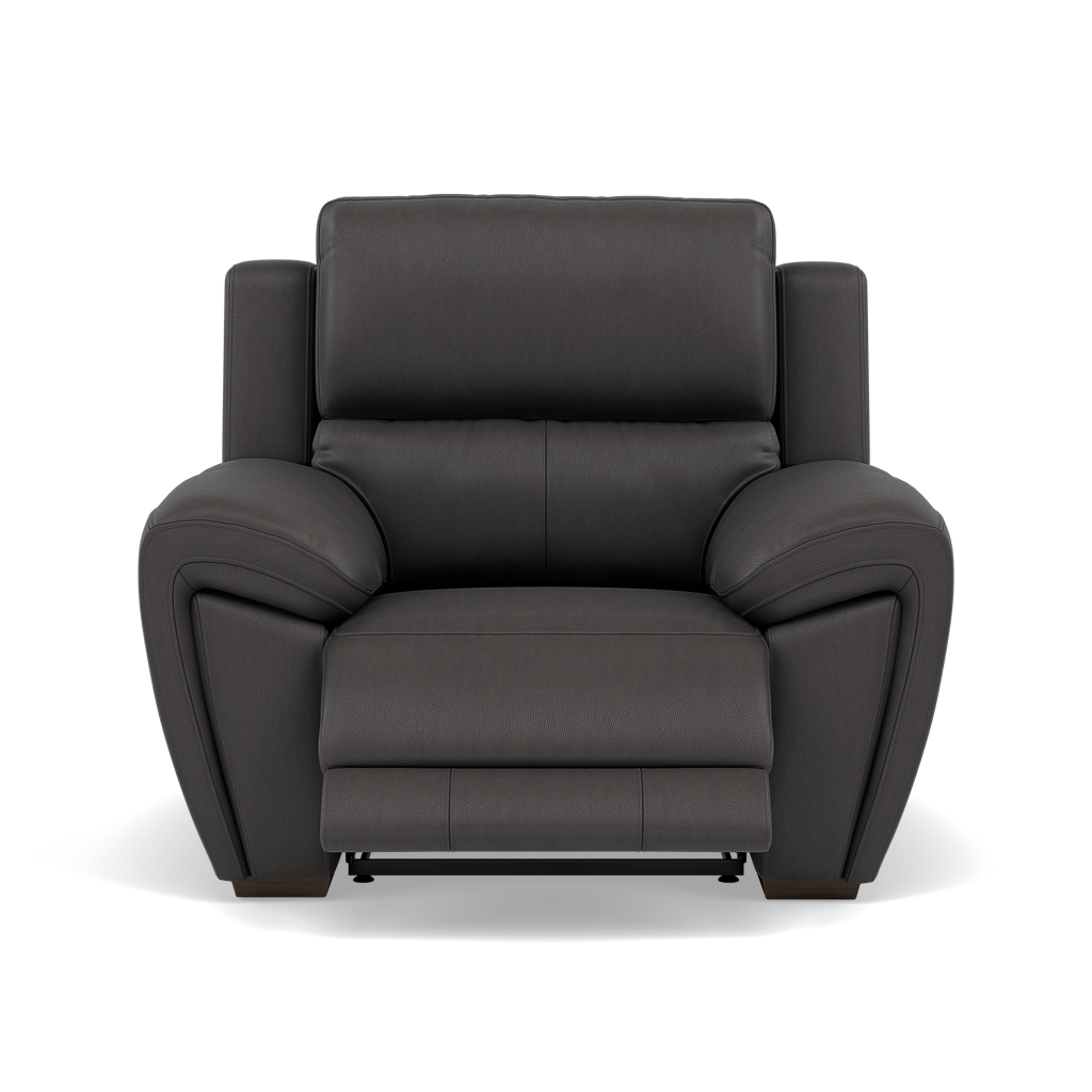 Echo Recliner Armchair - Power Recliner Chair Lumber Support Cat 25S - Power with Power Lumbar & USB Sterling Home 9 NCS-180E SLATE GREY