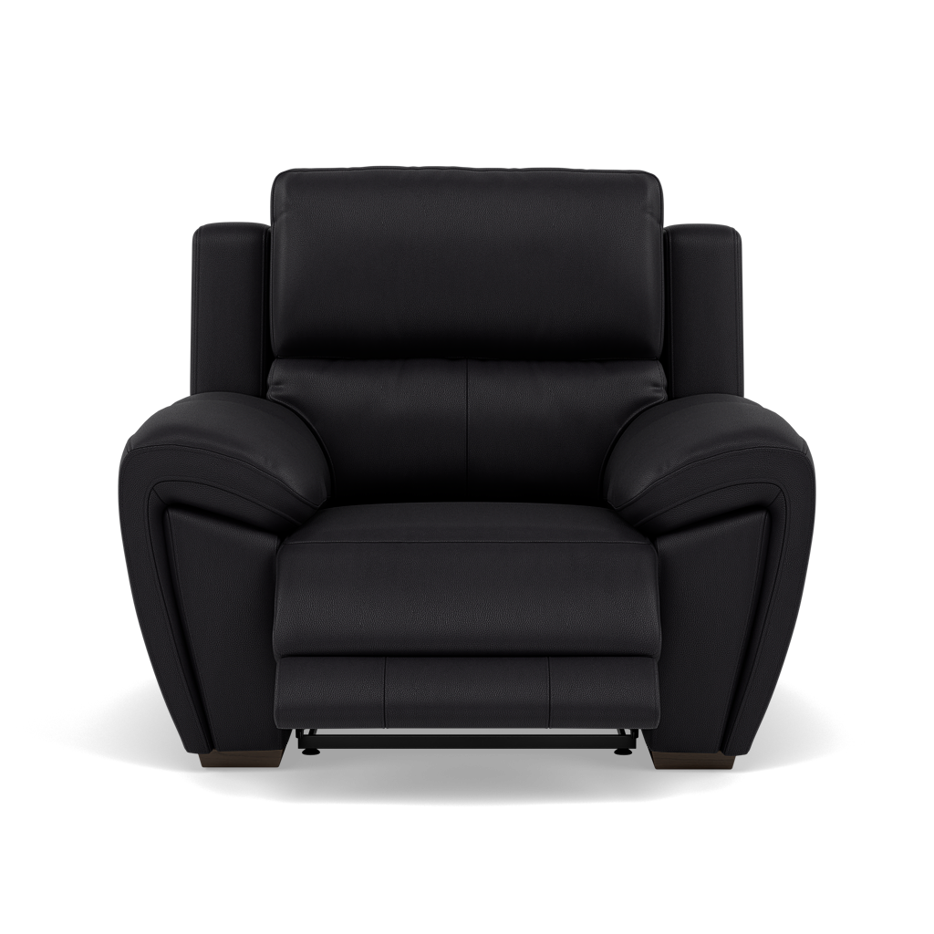 Echo Recliner Armchair - Power Recliner Chair Lumber Support Cat 25S - Power with Power Lumbar & USB Sterling Home 13 NCS-023C BLACK