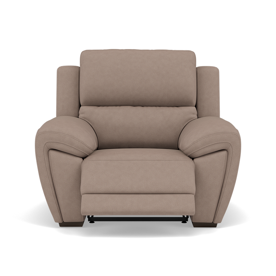 Echo Recliner Armchair - Power Recliner Chair Lumber Support Fabric - Power with Power Lumbar Sterling Home BFA-BLJ-946 SILVER GREY 2