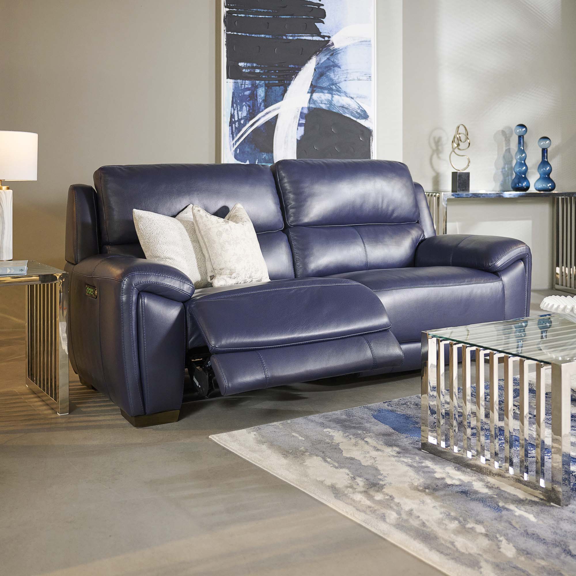 Echo 3 Seater Recliner Sofa - 2.5 Seater Sofa 2 Power Recliners Cat 25S - Power Recliner Sofas Sterling Home 1