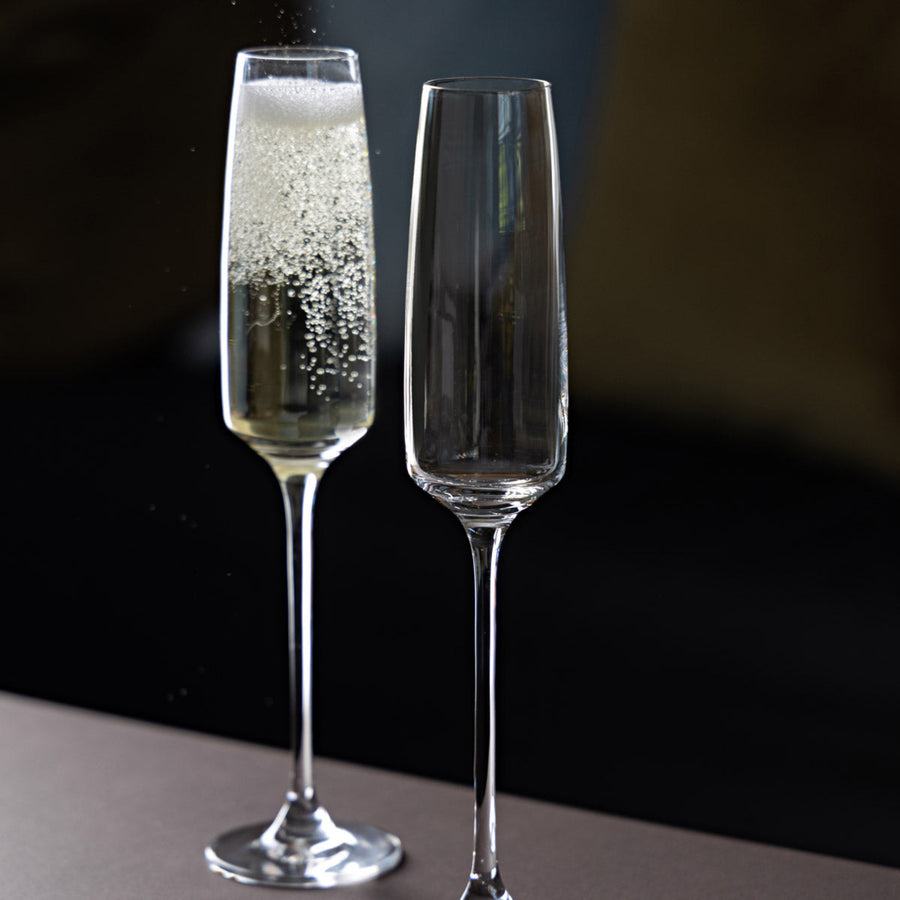 Elevate Flute Glass Pair - Elevate Flute Glass Pair Sterling Home 1