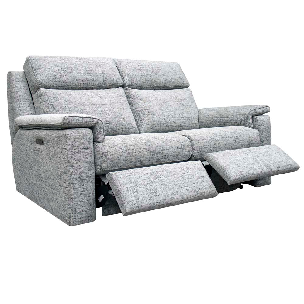 G Plan Ellis Large Recliner Sofa - Large Sofa Elec Rec DBL with Headrest and Lumbar with USB Grade L - Power Recliner with Lumbar Support & USB 4 Seater Sofas Sterling Home 7