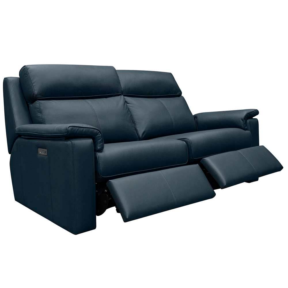 G Plan Ellis Large Recliner Sofa - Large Sofa Elec Rec DBL with Headrest and Lumbar with USB Grade B - Power with Power Lumbar Sterling Home 3