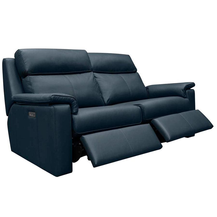 G Plan Ellis Large Recliner Sofa - Large Sofa Elec Rec DBL with Headrest and Lumbar with USB Grade L - Power Recliner with Lumbar Support & USB 4 Seater Sofas Sterling Home 1