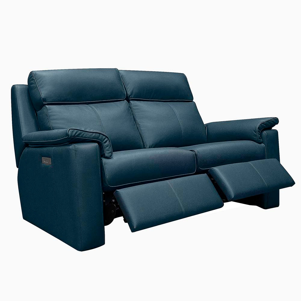 G Plan Ellis Small Recliner Sofa - Small Sofa Man Rec DBL Grade L - Manual Recliner 2 Seater Sofas Sterling Home 1