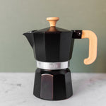 La Cafetiere Black 6 Cup Expresso Maker - LC Espresso Maker 6 Cup Black Wood Handle Sterling Home 2