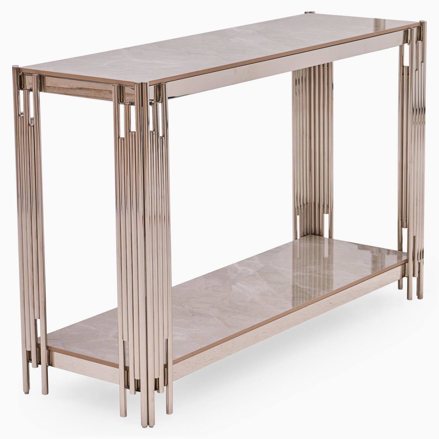 Empoli Console Table - Console Table Sintered Stone / Stainless Steel Tables Sterling Home 2