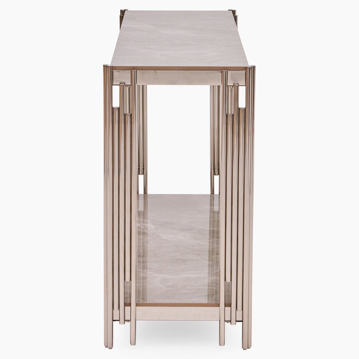 Empoli Console Table - Console Table Sintered Stone / Stainless Steel Tables Sterling Home 3