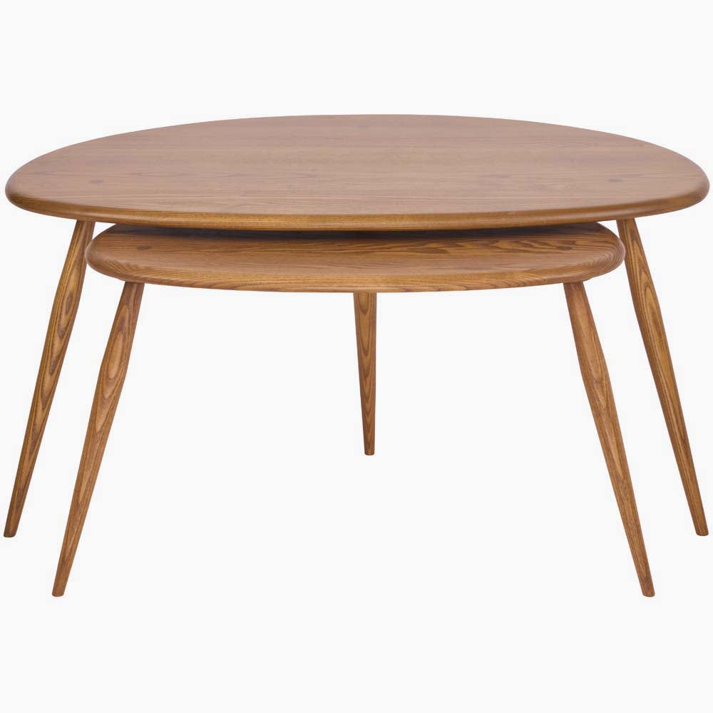 Ercol Collection Pebble Nest of Tables - Pebble Coffee Table Nest Tables Sterling Home 1