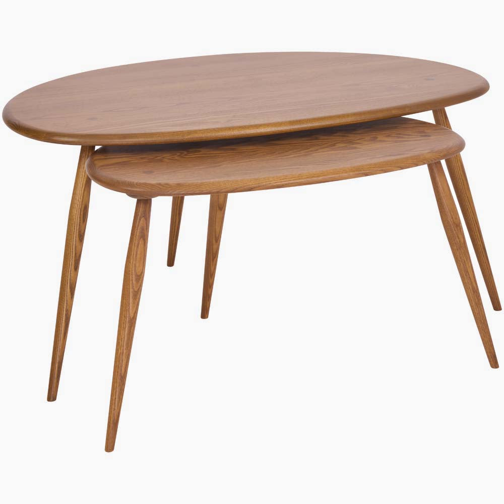 Ercol Collection Pebble Nest of Tables - Pebble Coffee Table Nest Tables Sterling Home 2