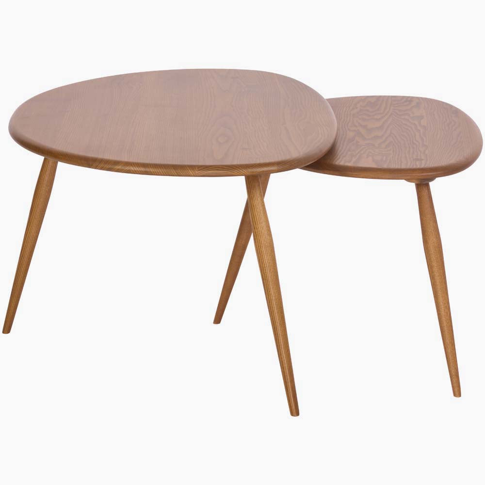 Ercol Collection Pebble Nest of Tables - Pebble Coffee Table Nest Tables Sterling Home 3