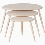 Ercol Collection Pebble Nest of 3 Tables - Pebble Nest Of Three Tables Tables Sterling Home 1