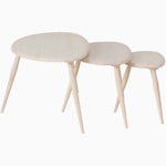 Ercol Collection Pebble Nest of 3 Tables - Pebble Nest Of Three Tables Tables Sterling Home 5