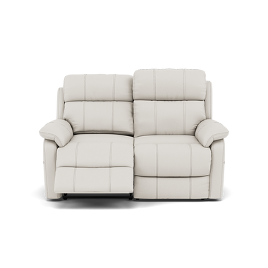 Fara 2 Seater Recliner Sofa - 2 Seater with 2 Power Recliners Cat 25S - Power Recliner with USB Sterling Home 1 NCS-744D STAR WHITE