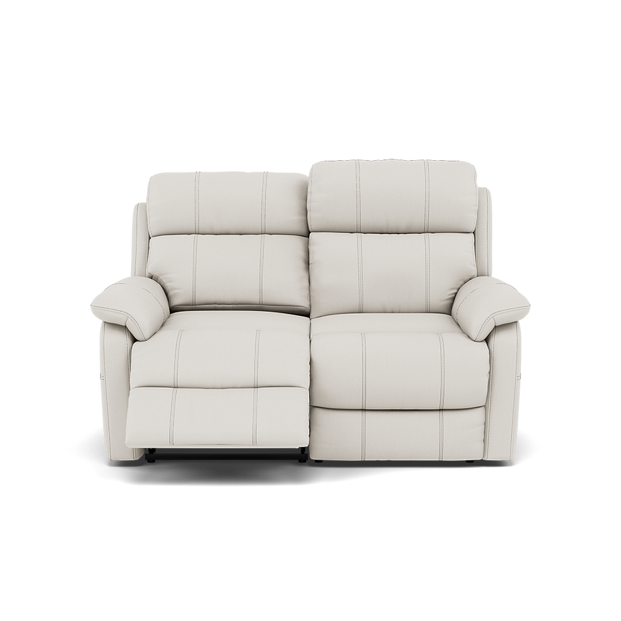 Fara 2 Seater Recliner Sofa - 2 Seater with 2 Power Recliners Cat 25S - Power Recliner with USB Sterling Home 1 NCS-744D STAR WHITE
