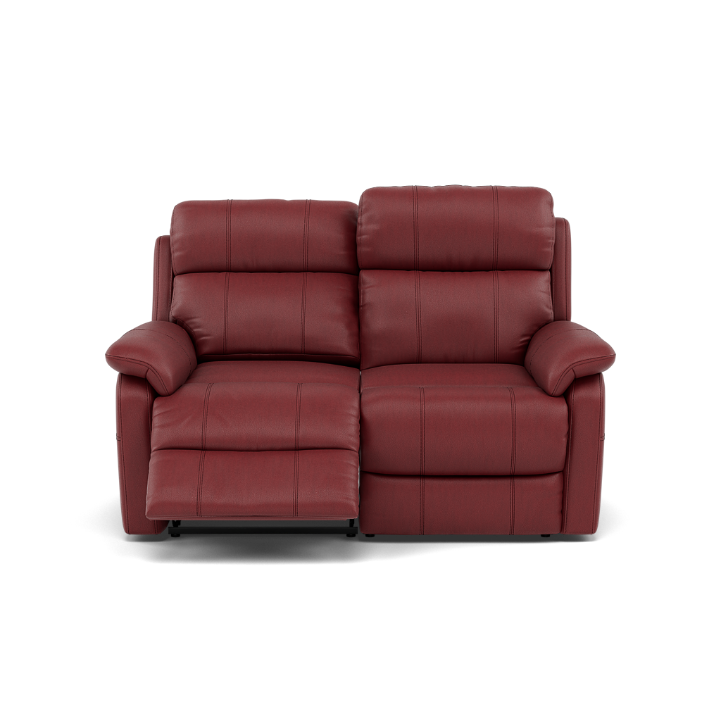 Fara 2 Seater Recliner Sofa - 2 Seater with 2 Power Recliners Cat 25S - Power Recliner with USB Sterling Home 1 NCS-854C RUSTIC RED