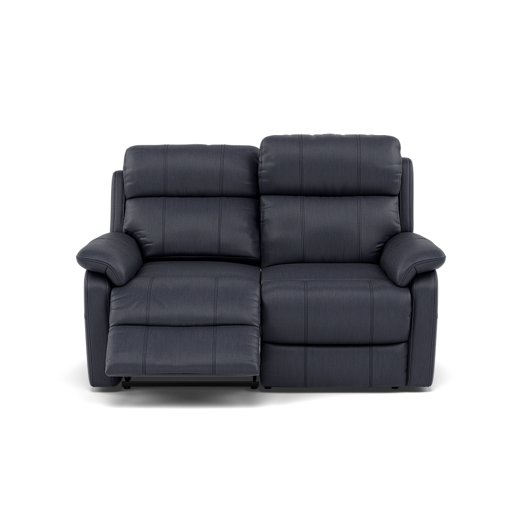 Fara 2 Seater Recliner Sofa - 2 Seater with 2 Power Recliners Cat 25S - Power Recliner with USB Sterling Home 15 NCS-036C NAVY BLUE