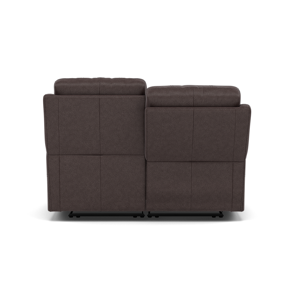 Fara 2 Seater Recliner Sofa - 2 Seater with 2 Power Recliners Fabric - Power Recliner with USB — BFA-BLJ-088 CHARCOAL GREY, gallery image 2
