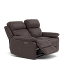 Fara 2 Seater Recliner Sofa - 2 Seater with 2 Power Recliners Fabric - Power Recliner with USB — BFA-BLJ-088 CHARCOAL GREY, gallery image 1