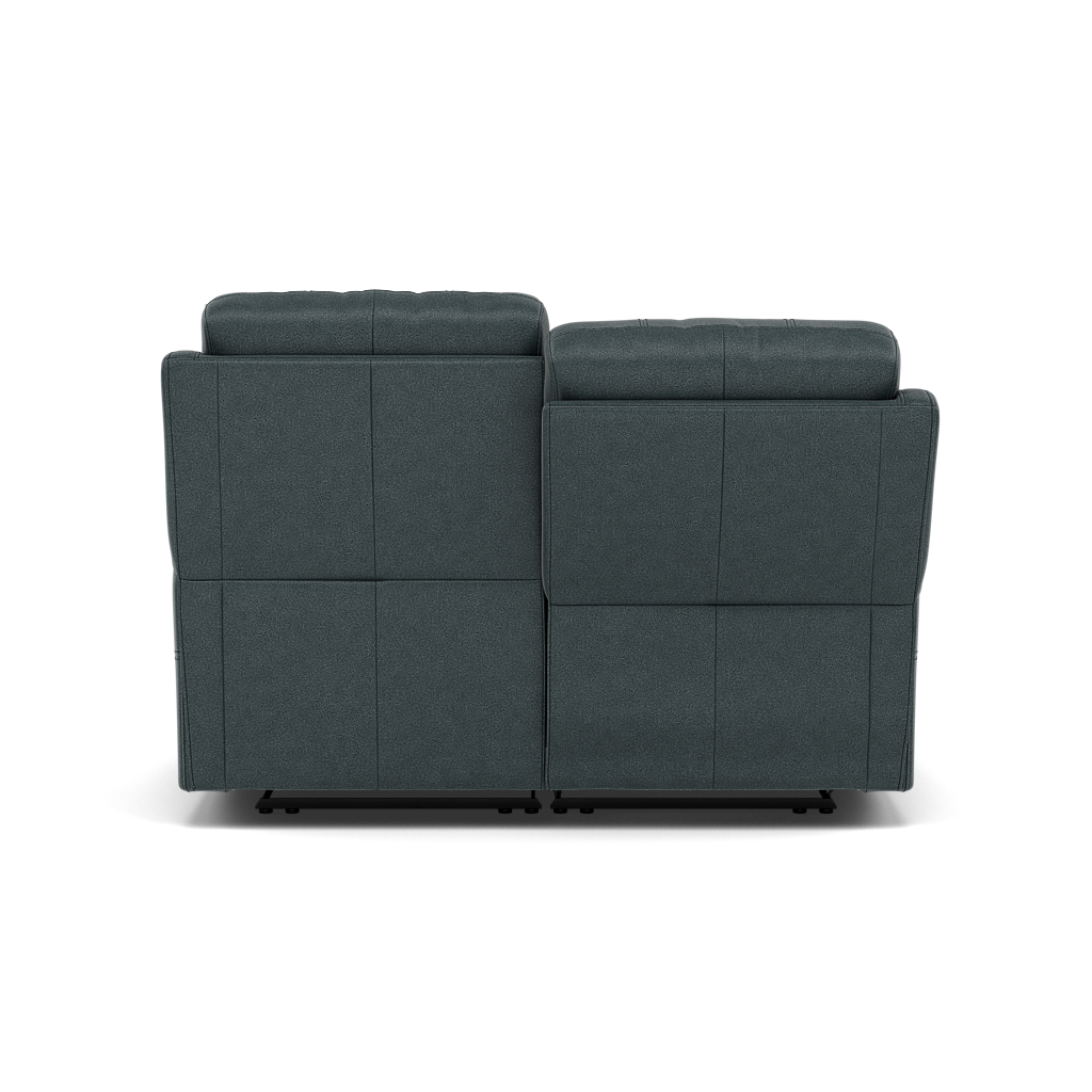 Fara 2 Seater Recliner Sofa - 2 Seater with 2 Power Recliners Fabric - Power Recliner with USB — BFA-BLJ-2047 LAKE GREEN, gallery image 2