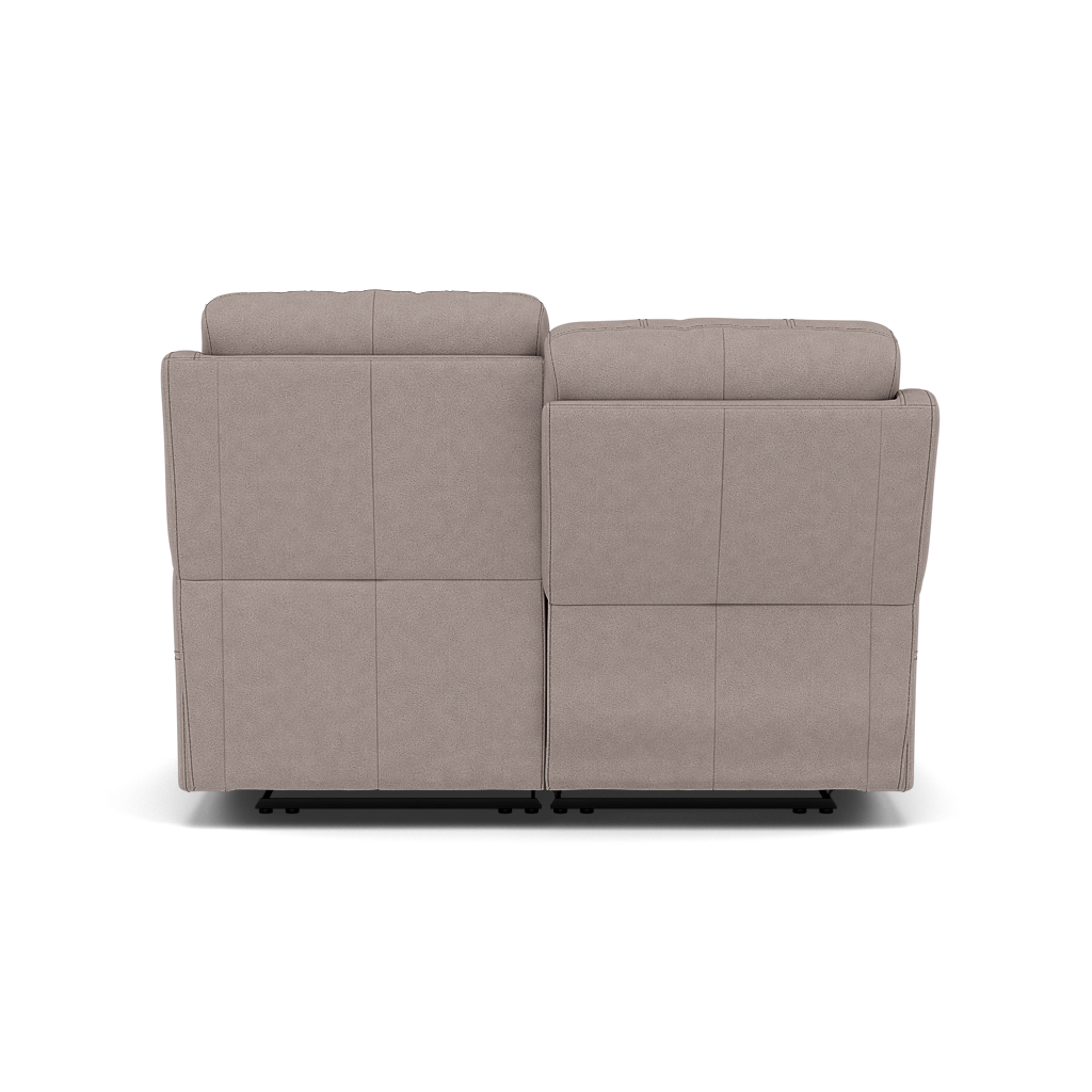 Fara 2 Seater Recliner Sofa - 2 Seater with 2 Power Recliners Fabric - Power Recliner with USB — BFA-BLJ-22 DOVE GREY, gallery image 2
