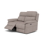 Fara 2 Seater Recliner Sofa - 2 Seater with 2 Power Recliners Fabric - Power Recliner with USB — BFA-BLJ-22 DOVE GREY, gallery image 3