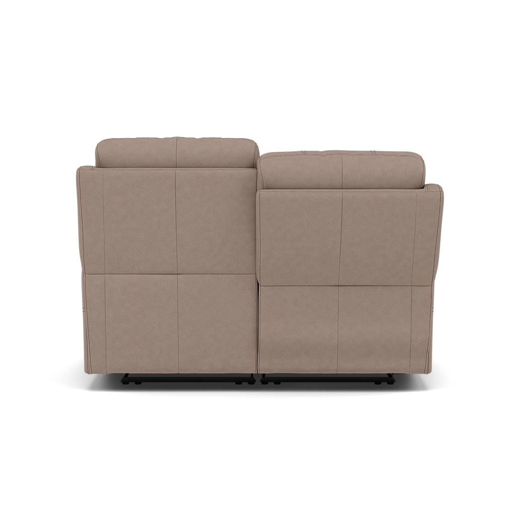 Fara 2 Seater Recliner Sofa - 2 Seater with 2 Power Recliners Fabric - Power Recliner with USB — BFA-BLJ-946 SILVER GREY, gallery image 2