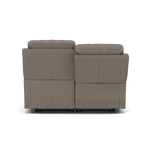 Fara 2 Seater Recliner Sofa - 2 Seater with 2 Power Recliners Fabric - Power Recliner with USB — BFA-MAD-03 DARK GREY, gallery image 2