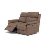 Fara 2 Seater Recliner Sofa - 2 Seater with 2 Power Recliners Fabric - Power Recliner with USB — BFA-MAD-05 DARK TAUPE, gallery image 3