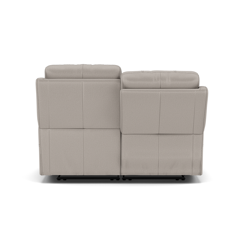Fara 2 Seater Recliner Sofa - 2 Seater with 2 Power Recliners Fabric - Power Recliner with USB — BFAMAD-02 SILVER GREY, gallery image 2