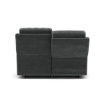 Fara 2 Seater Recliner Sofa - 2 Seater with 2 Power Recliners Fabric - Power Recliner with USB — FAB-MEG-20  PEWTER, gallery image 2