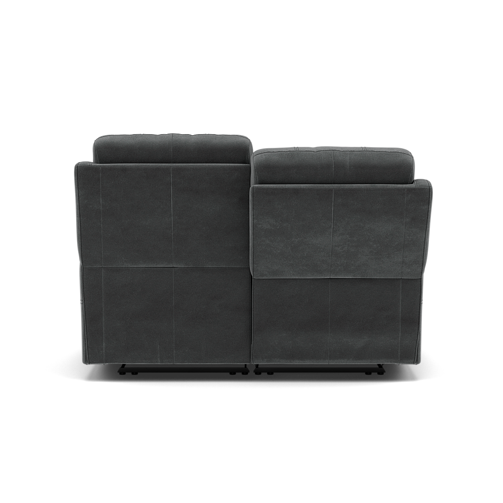 Fara 2 Seater Recliner Sofa - 2 Seater with 2 Power Recliners Fabric - Power Recliner with USB — FAB-MEG-20  PEWTER, gallery image 2