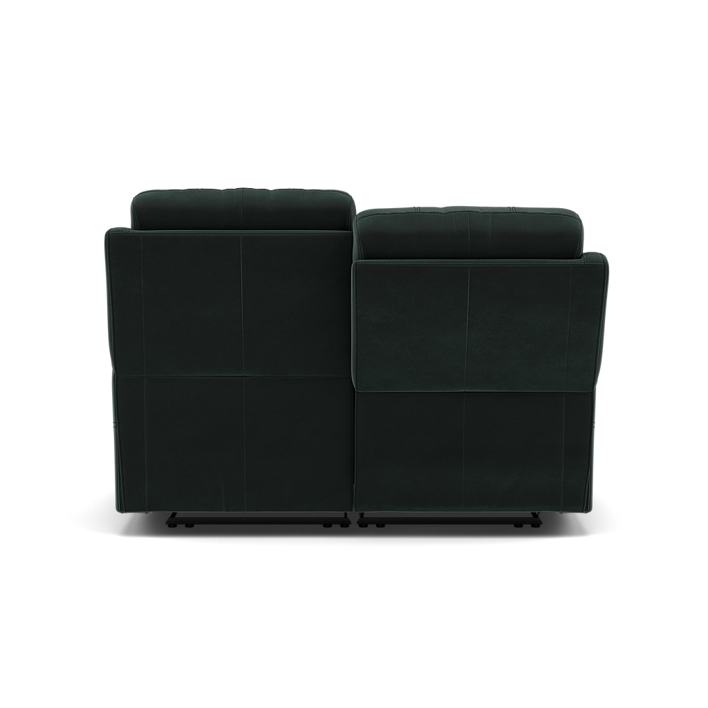 Fara 2 Seater Recliner Sofa - 2 Seater with 2 Power Recliners Fabric - Power Recliner with USB — FAB-MEG-21  CHARCOAL GREY, gallery image 2
