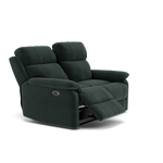 Fara 2 Seater Recliner Sofa - 2 Seater with 2 Power Recliners Fabric - Power Recliner with USB — FAB-MEG-21  CHARCOAL GREY, gallery image 1