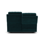 Fara 2 Seater Recliner Sofa - 2 Seater with 2 Power Recliners Fabric - Power Recliner with USB — FAB-MEG-36  LAKE GREEN, gallery image 2