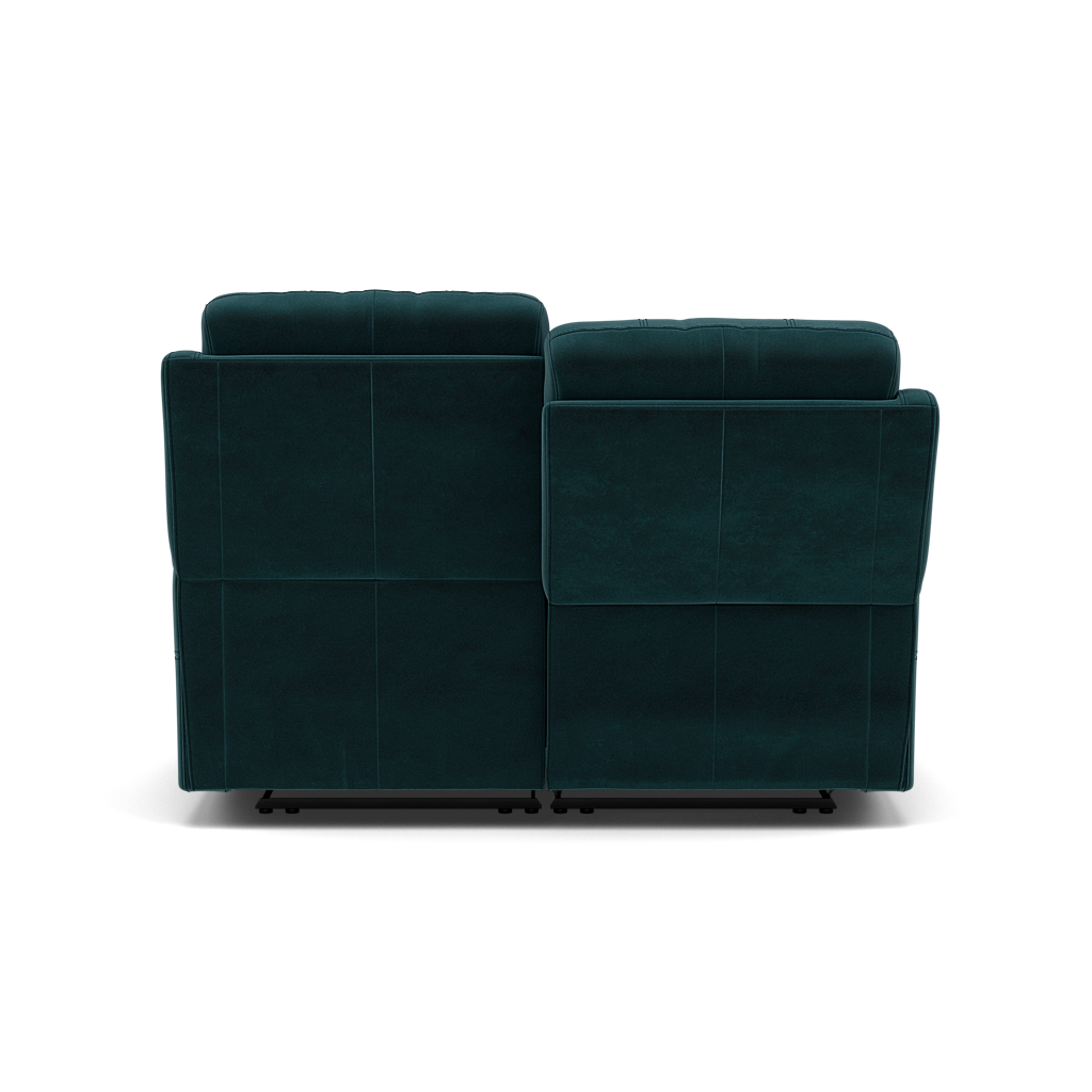 Fara 2 Seater Recliner Sofa - 2 Seater with 2 Power Recliners Fabric - Power Recliner with USB — FAB-MEG-36  LAKE GREEN, gallery image 2