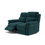 Fara 2 Seater Recliner Sofa - 2 Seater with 2 Power Recliners Fabric - Power Recliner with USB — FAB-MEG-36  LAKE GREEN, gallery image 3