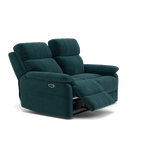 Fara 2 Seater Recliner Sofa - 2 Seater with 2 Power Recliners Fabric - Power Recliner with USB — FAB-MEG-36  LAKE GREEN, gallery image 1