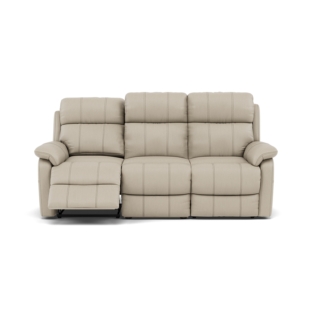 Fara 3 Seater Recliner Sofa - 3 Seater with 2 Power Recliners Cat 25S - Power Recliner with USB Sofas Sterling Home 5 NCS-041E SILVER GREY