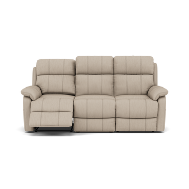 Fara 3 Seater Recliner Sofa - 3 Seater with 2 Power Recliners Cat 25S - Power Recliner with USB Sofas Sterling Home 10 NCS-039C PEBBLE