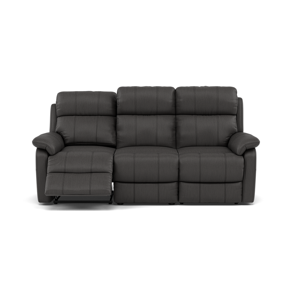 Fara 3 Seater Recliner Sofa - 3 Seater with 2 Power Recliners Cat 25S - Power Recliner with USB Sofas Sterling Home 9 NCS-180E SLATE GREY