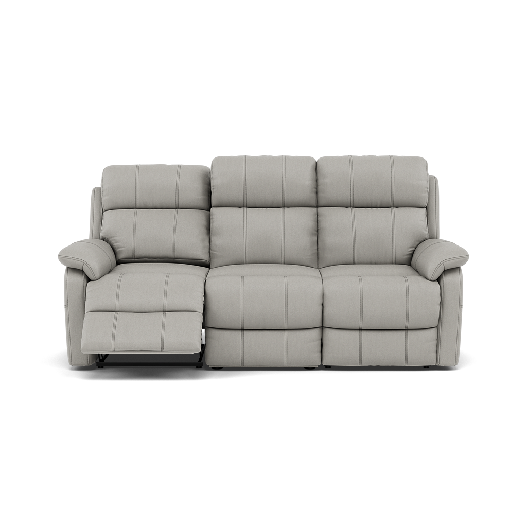 Fara 3 Seater Recliner Sofa - 3 Seater with 2 Power Recliners Cat 25S - Power Recliner with USB Sofas Sterling Home 6 NCS-251E GREY