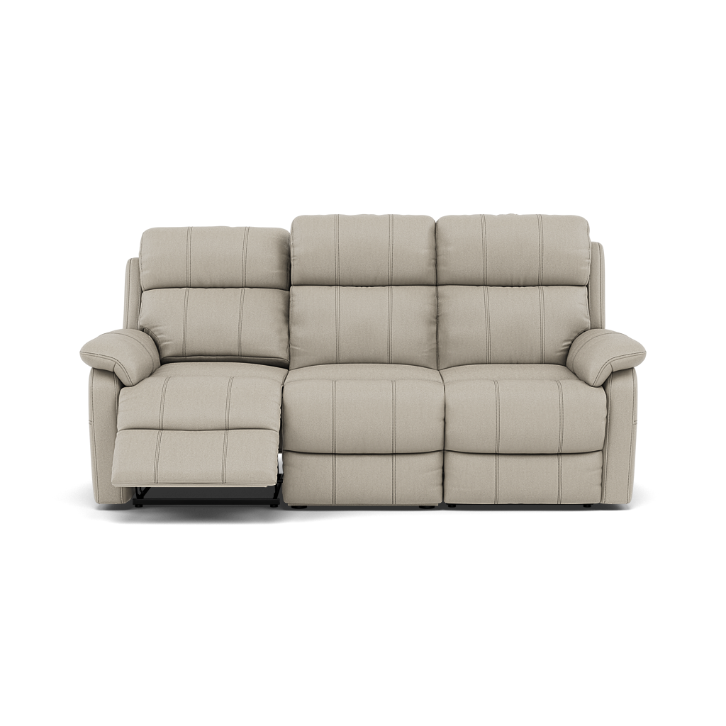 Fara 3 Seater Recliner Sofa - 3 Seater with 2 Power Recliners Cat 25S - Power Recliner with USB Sofas Sterling Home 7 NCS-946B FEATHER GREY