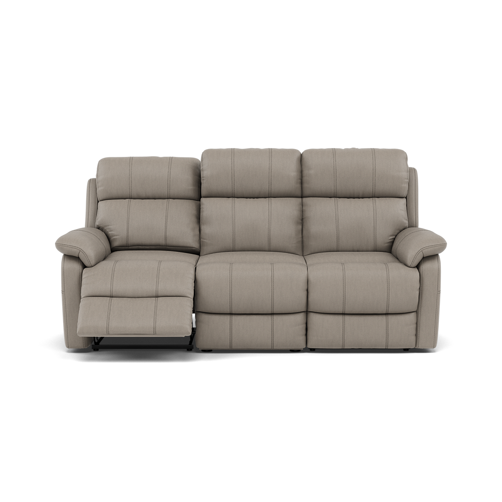 Fara 3 Seater Recliner Sofa - 3 Seater with 2 Power Recliners Cat 25S - Power Recliner with USB Sofas Sterling Home 11 NCS-722A TAUPE