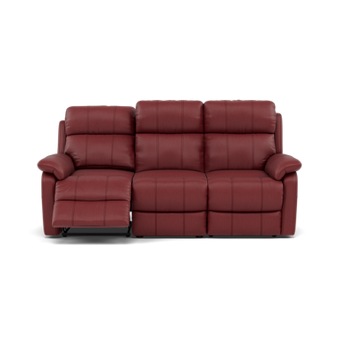 Fara 3 Seater Recliner Sofa - 3 Seater with 2 Power Recliners Cat 25S - Power Recliner with USB Sofas Sterling Home 1 NCS-854C RUSTIC RED